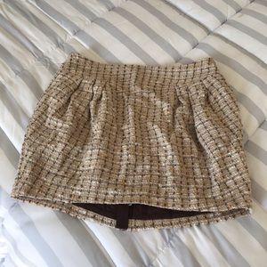 Tory Burch Wool Blend Textured Skirt with Pockets!
